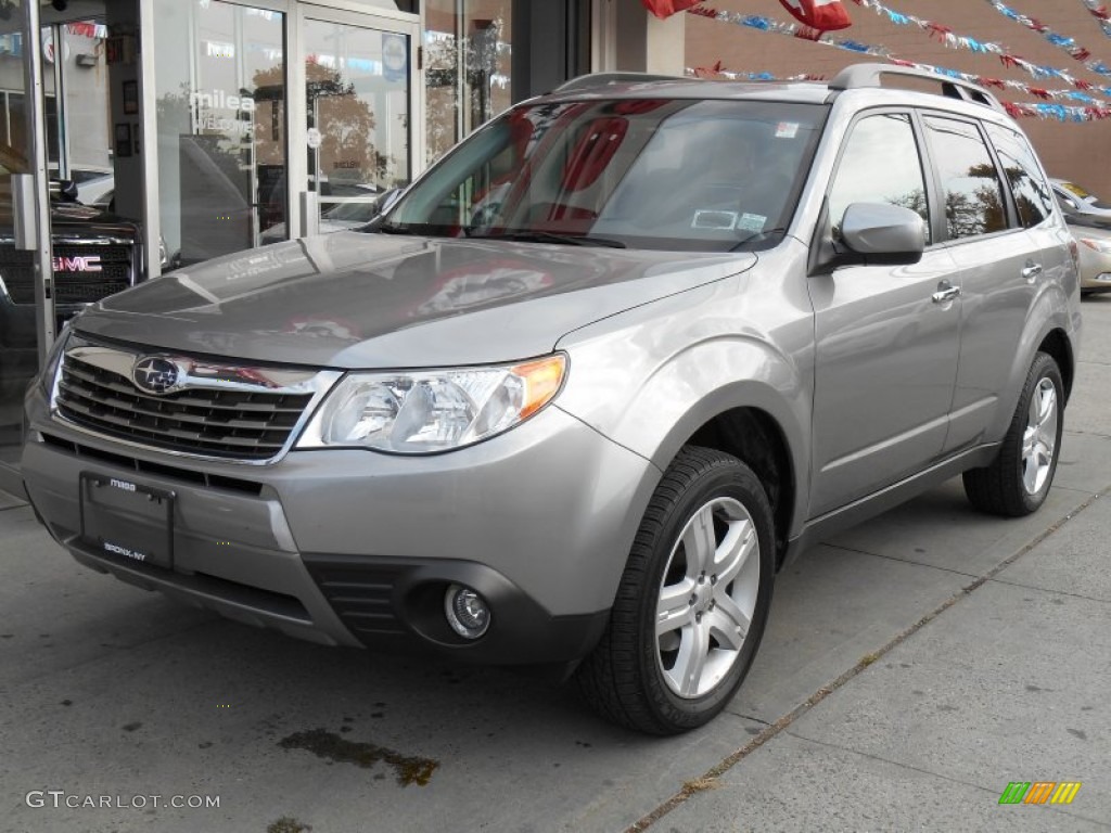 2010 Forester 2.5 X Limited - Steel Silver Metallic / Platinum photo #1