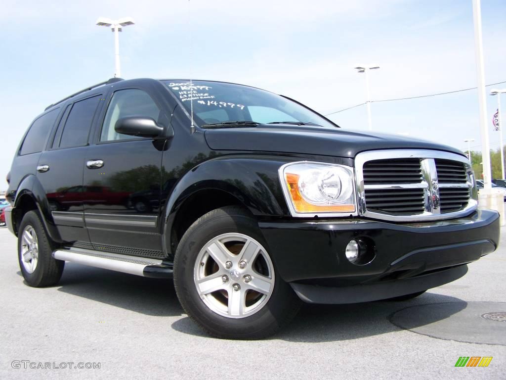 2005 Durango SLT 4x4 - Black / Medium Slate Gray photo #1