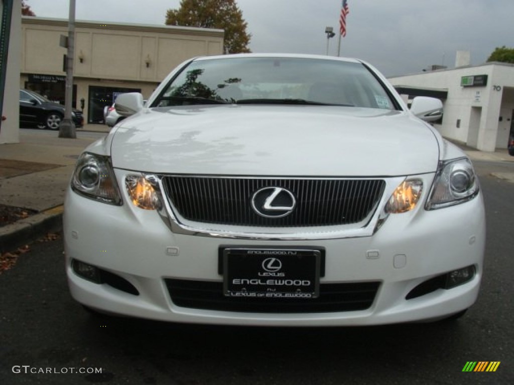 2010 GS 350 AWD - Starfire Pearl White / Parchment photo #2