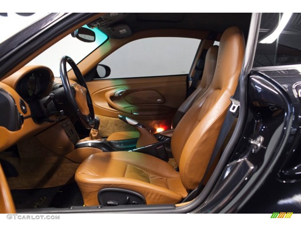 Natural Brown Interior 2003 Porsche 911 Turbo Coupe Photo #87396322