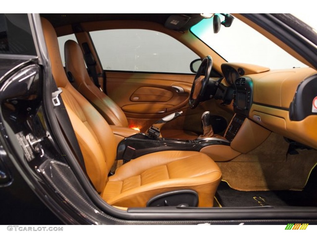 Natural Brown Interior 2003 Porsche 911 Turbo Coupe Photo #87396343