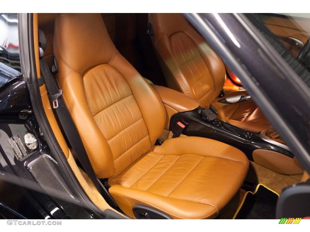 Natural Brown Interior 2003 Porsche 911 Turbo Coupe Photo #87396406