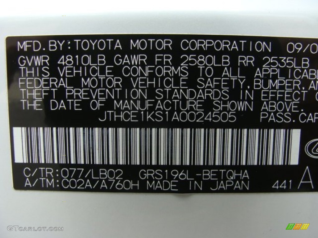 2010 GS 350 AWD - Starfire Pearl White / Parchment photo #25