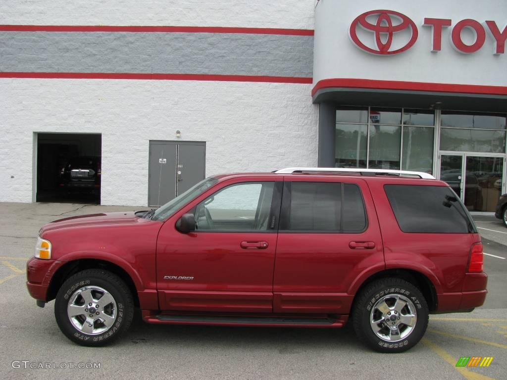2004 Explorer Limited 4x4 - Redfire Metallic / Medium Parchment photo #2