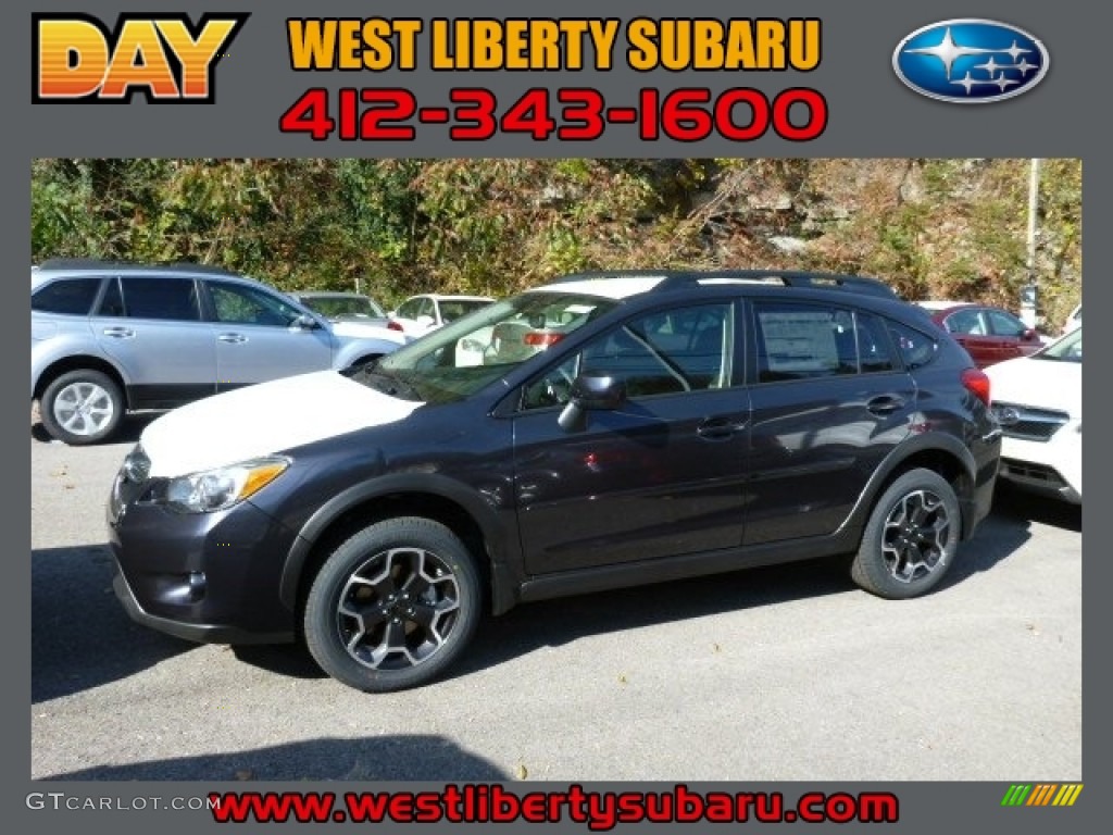 2014 XV Crosstrek 2.0i Premium - Dark Gray Metallic / Black photo #1