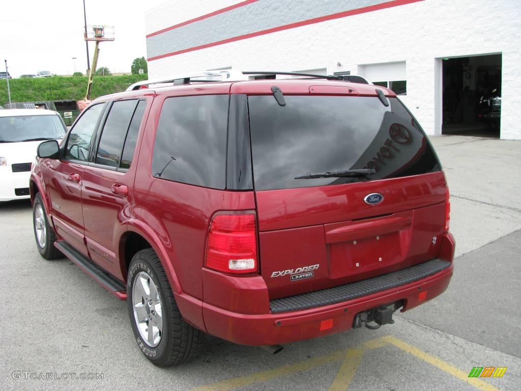 2004 Explorer Limited 4x4 - Redfire Metallic / Medium Parchment photo #4