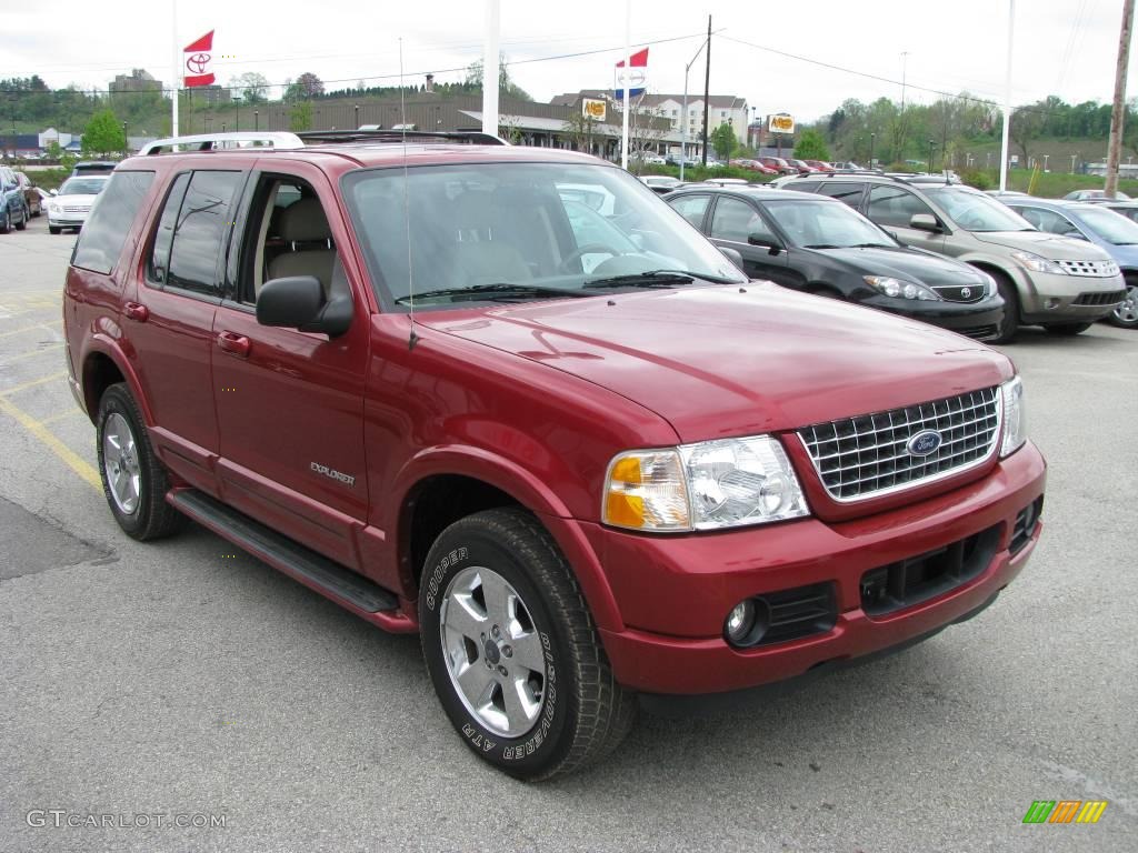 2004 Explorer Limited 4x4 - Redfire Metallic / Medium Parchment photo #9