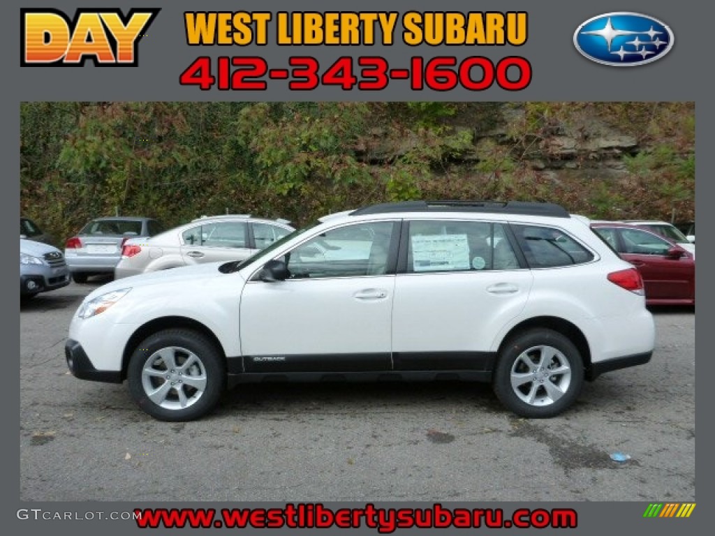 Satin White Pearl Subaru Outback