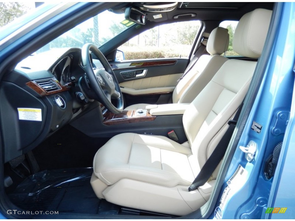 Almond/Mocha Interior 2012 Mercedes-Benz E 350 BlueTEC Sedan Photo #87398671
