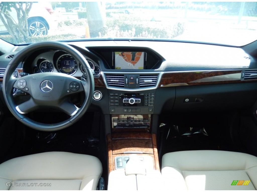 2012 Mercedes-Benz E 350 BlueTEC Sedan Almond/Mocha Dashboard Photo #87398870
