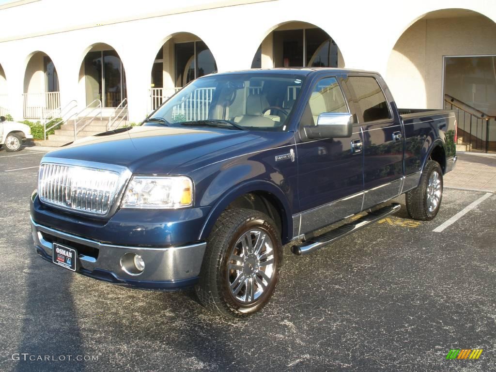 2007 Mark LT SuperCrew 4x4 - Dark Blue Pearl Metallic / Light Parchment/Espresso photo #1