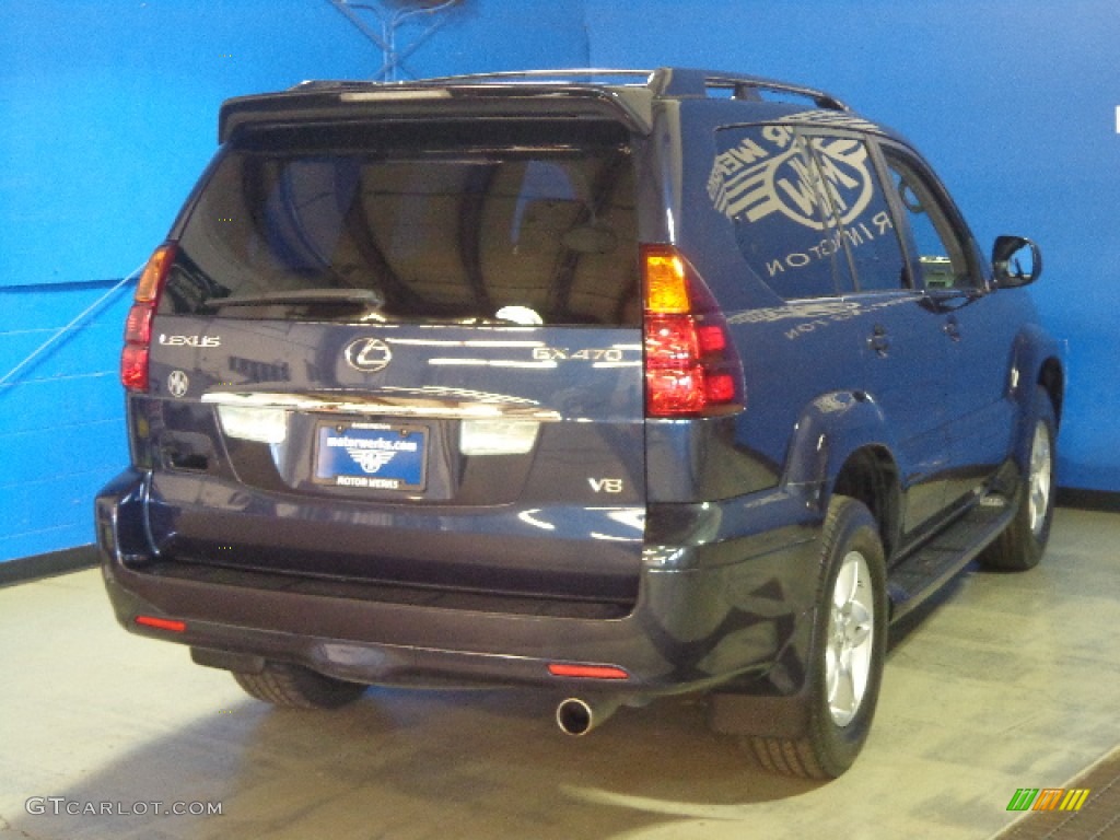 2004 GX 470 - Blue Meridian Pearl / Dark Gray photo #6