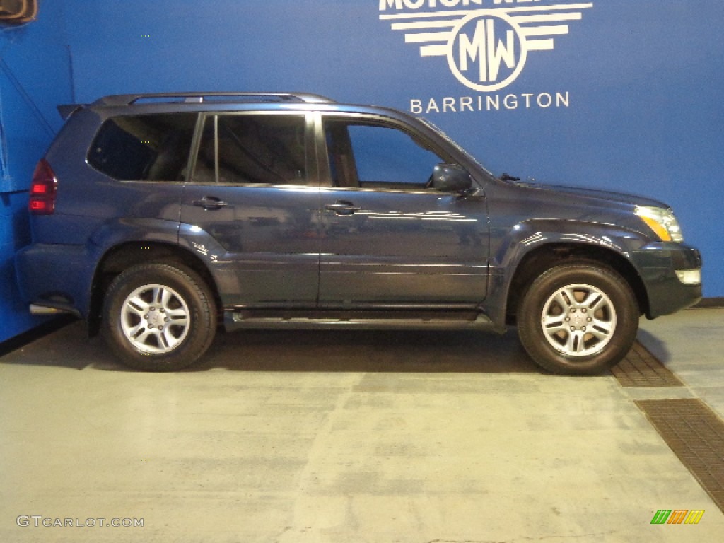 2004 GX 470 - Blue Meridian Pearl / Dark Gray photo #7