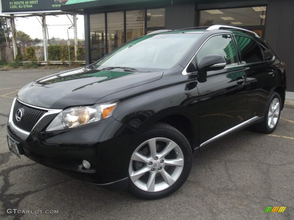 2010 RX 350 AWD - Obsidian Black / Parchment/Brown Walnut photo #1