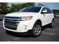 2013 White Suede Ford Edge SEL  photo #1