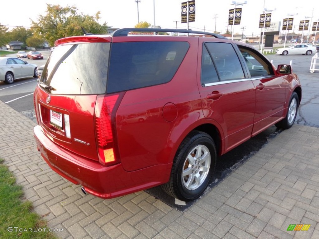 2008 SRX 4 V6 AWD - Crystal Red / Cashmere/Cocoa photo #4