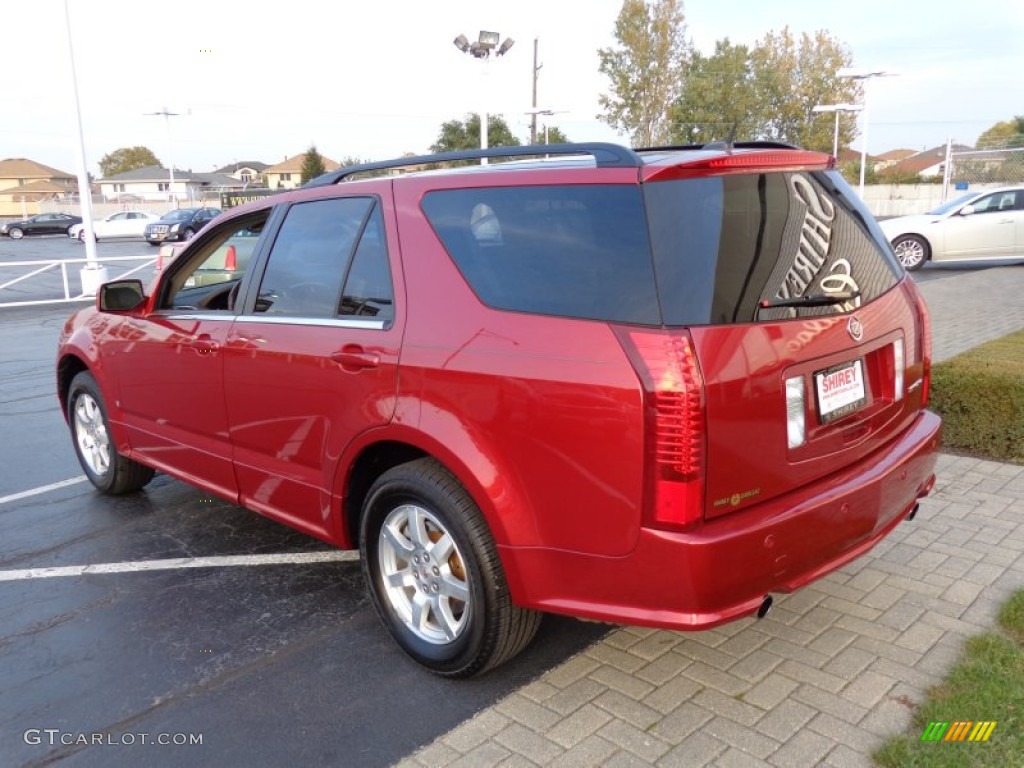 2008 SRX 4 V6 AWD - Crystal Red / Cashmere/Cocoa photo #6