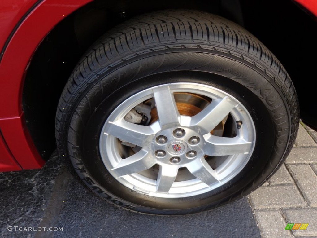 2008 SRX 4 V6 AWD - Crystal Red / Cashmere/Cocoa photo #8