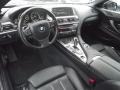 Black Nappa Leather Prime Interior Photo for 2012 BMW 6 Series #87401959