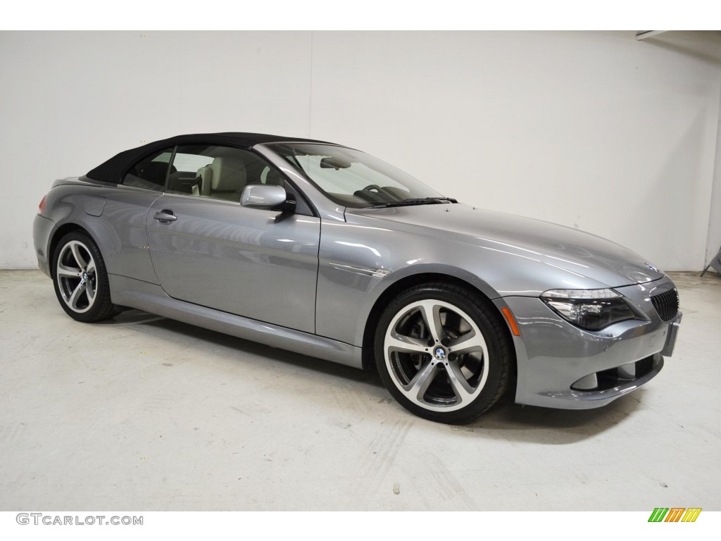 Space Grey Metallic 2008 BMW 6 Series 650i Convertible Exterior Photo #87403071