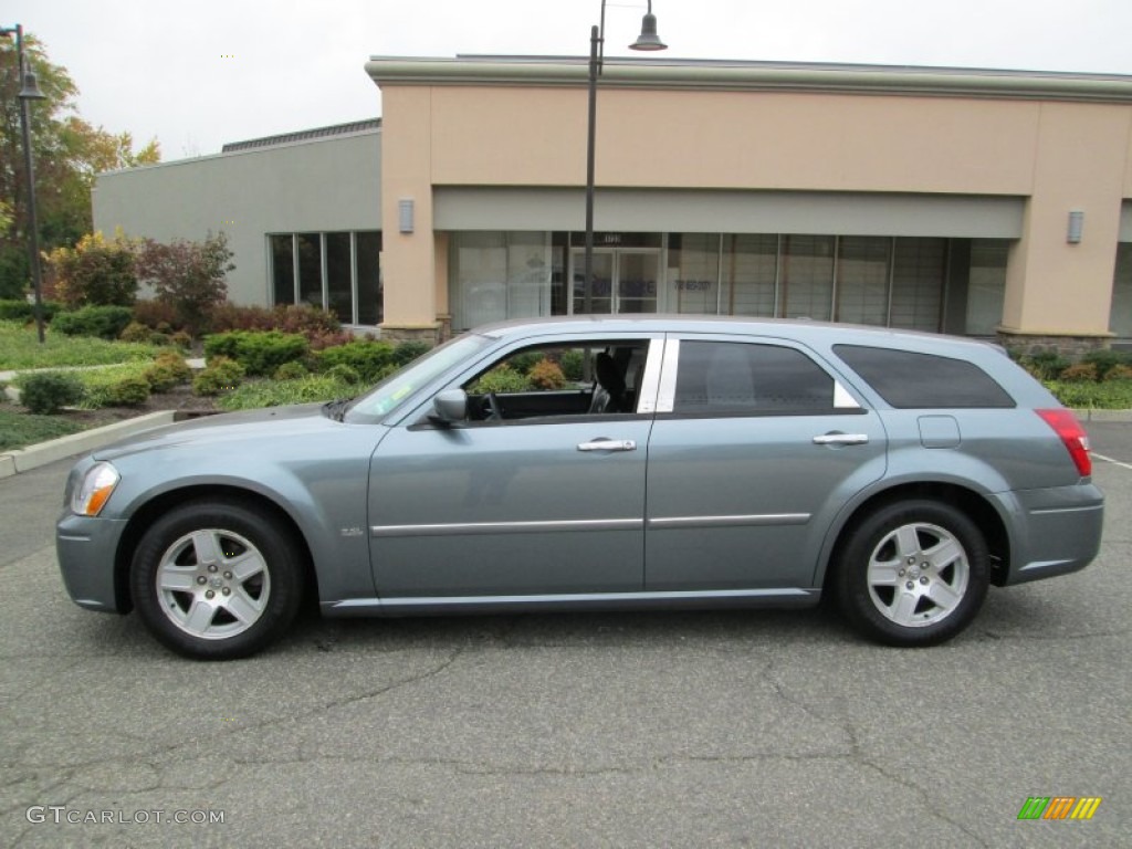 Silver Steel Metallic Dodge Magnum