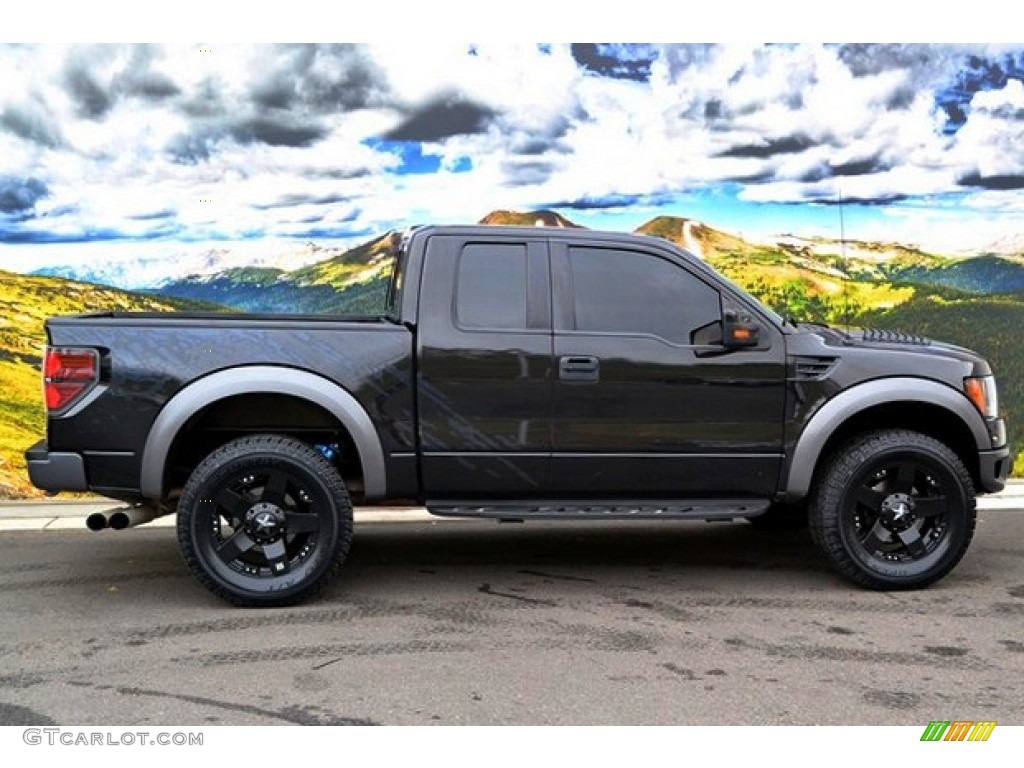 2010 F150 SVT Raptor SuperCab 4x4 - Tuxedo Black / Raptor Black photo #2