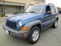 2005 Atlantic Blue Pearlcoat Jeep Liberty Sport 4x4  photo #2