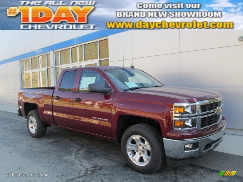 2014 Silverado 1500 LTZ Z71 Double Cab 4x4 - Deep Ruby Metallic / Jet Black photo #1