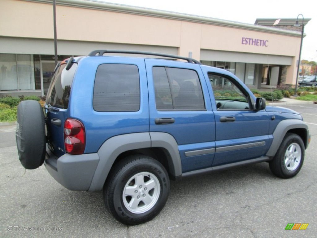 2005 Liberty Sport 4x4 - Atlantic Blue Pearlcoat / Medium Slate Gray photo #8