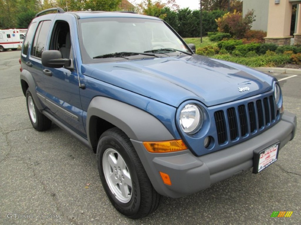 2005 Liberty Sport 4x4 - Atlantic Blue Pearlcoat / Medium Slate Gray photo #11
