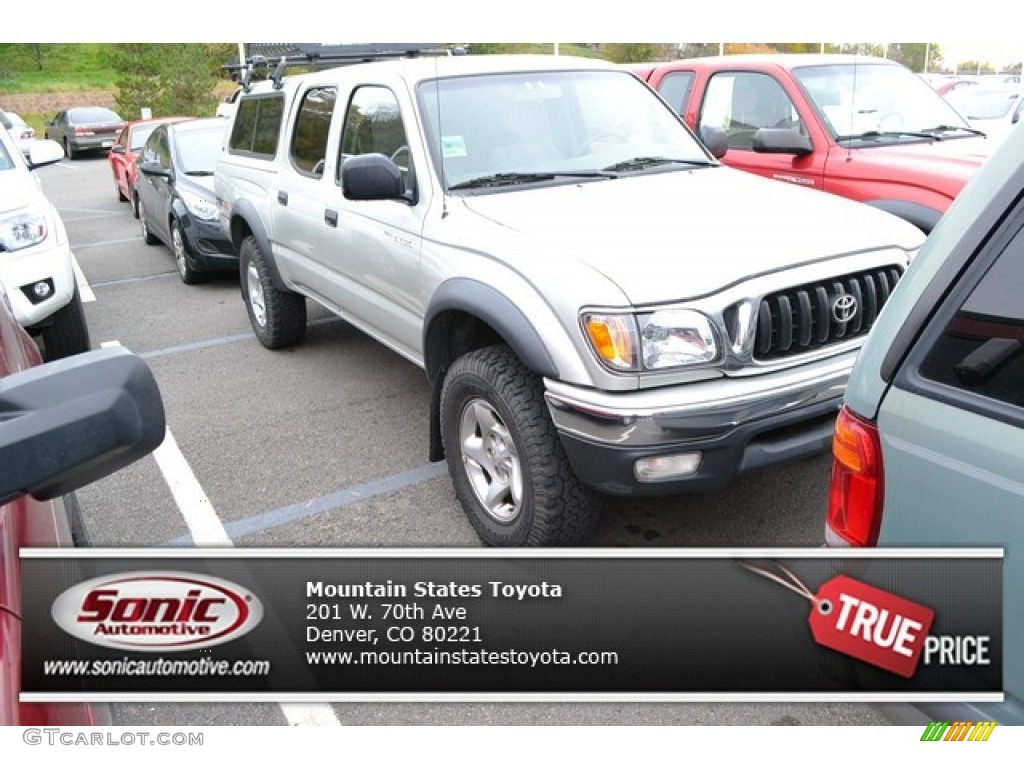2004 Tacoma V6 Double Cab 4x4 - Lunar Mist Metallic / Charcoal photo #1
