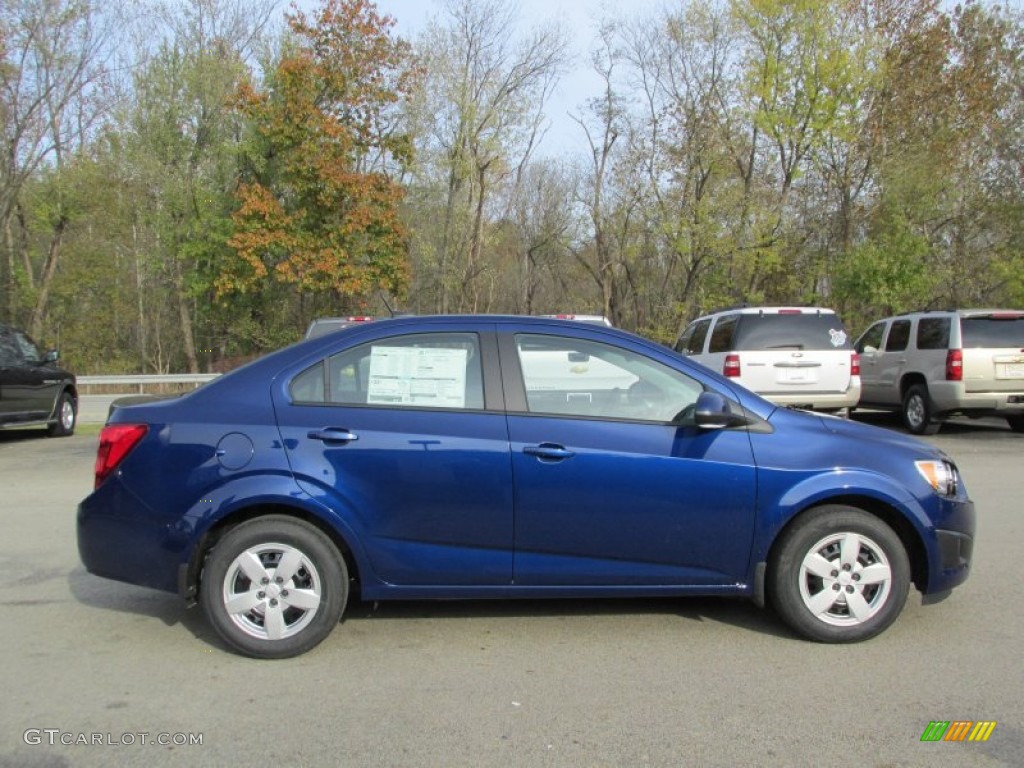 Blue Topaz Metallic 2014 Chevrolet Sonic LS Sedan Exterior Photo #87405667
