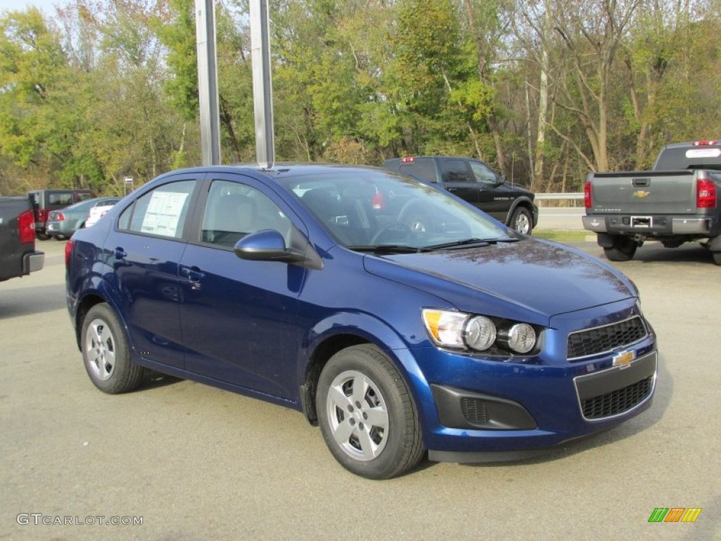 Blue Topaz Metallic 2014 Chevrolet Sonic LS Sedan Exterior Photo #87405697