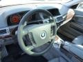 2004 BMW 7 Series Basalt Grey/Flannel Grey Interior Steering Wheel Photo