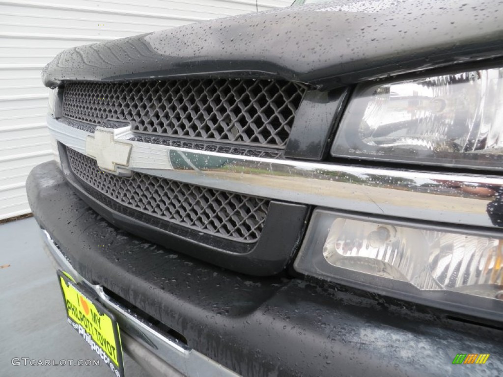 2003 Silverado 1500 LT Crew Cab - Black / Medium Gray photo #11