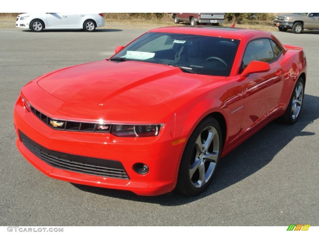 2014 Camaro LT/RS Coupe - Red Hot / Black photo #2