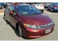 Crimson Pearl - Civic LX Sedan Photo No. 2