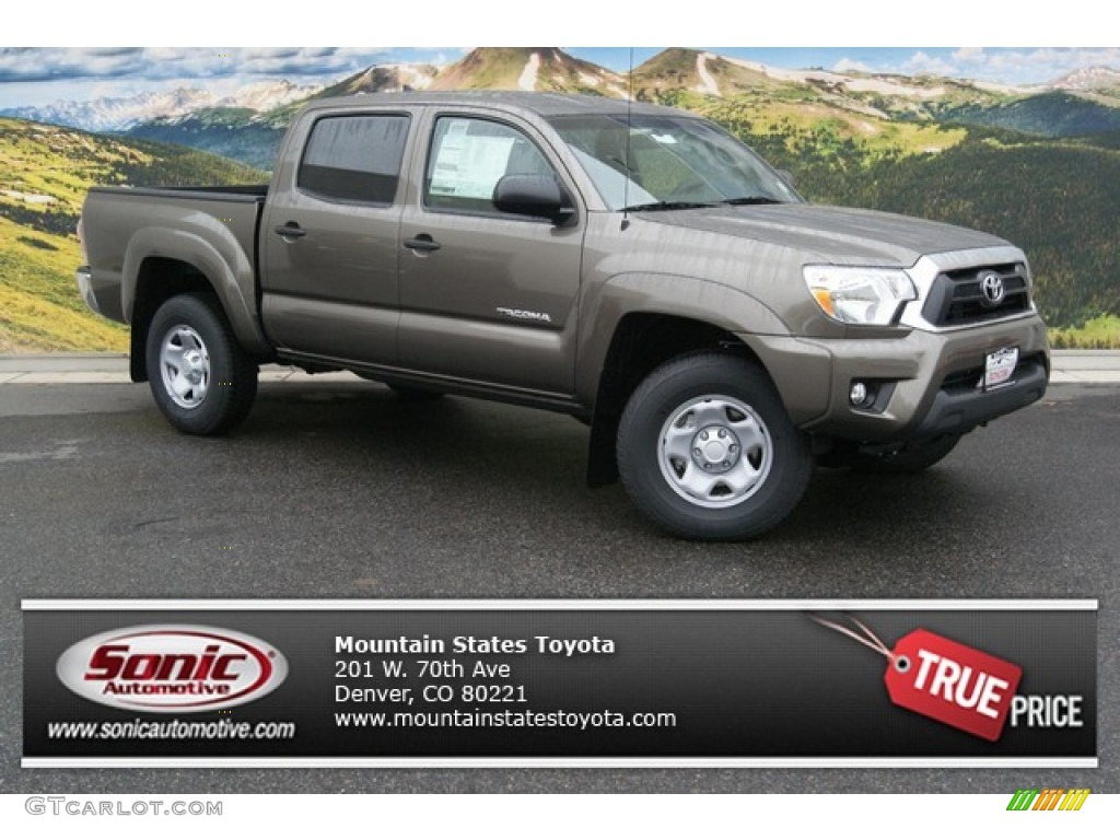 2014 Tacoma V6 TRD Double Cab 4x4 - Pyrite Mica / Sand Beige photo #1