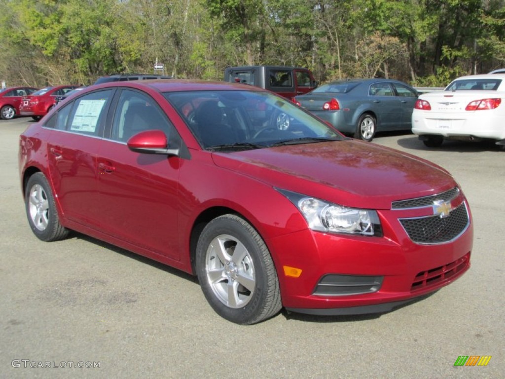 Crystal Red Tintcoat 2014 Chevrolet Cruze LT Exterior Photo #87408316