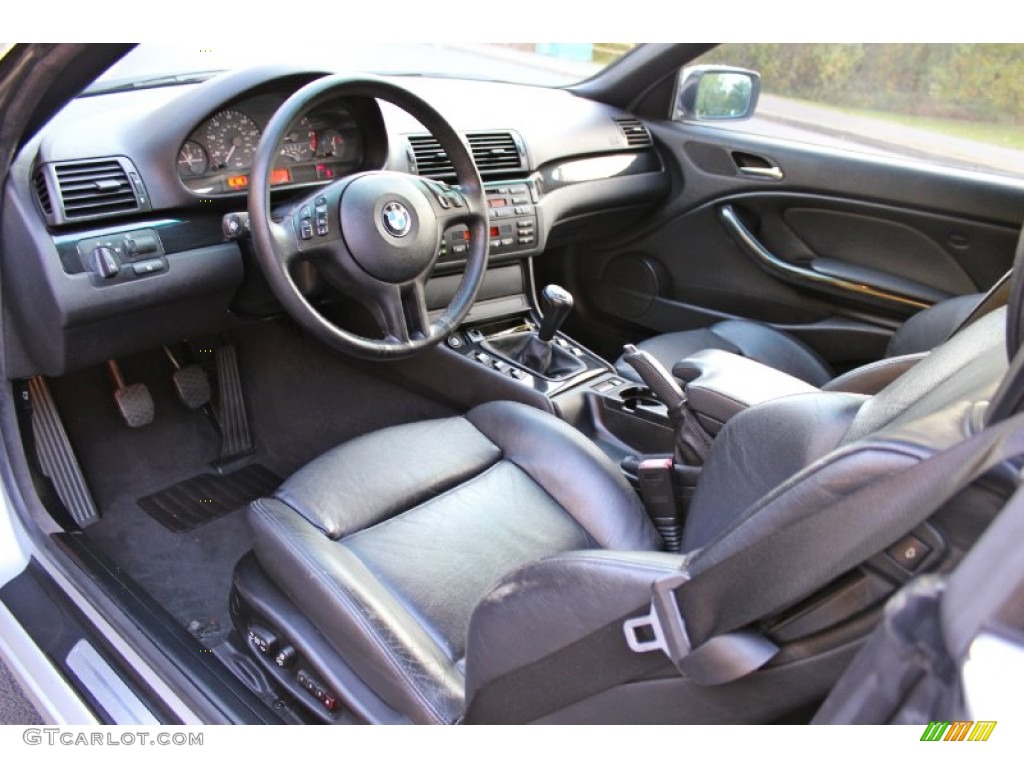 Black Interior 2001 BMW 3 Series 325i Convertible Photo #87408433