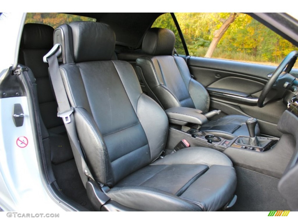 2001 3 Series 325i Convertible - Titanium Silver Metallic / Black photo #23