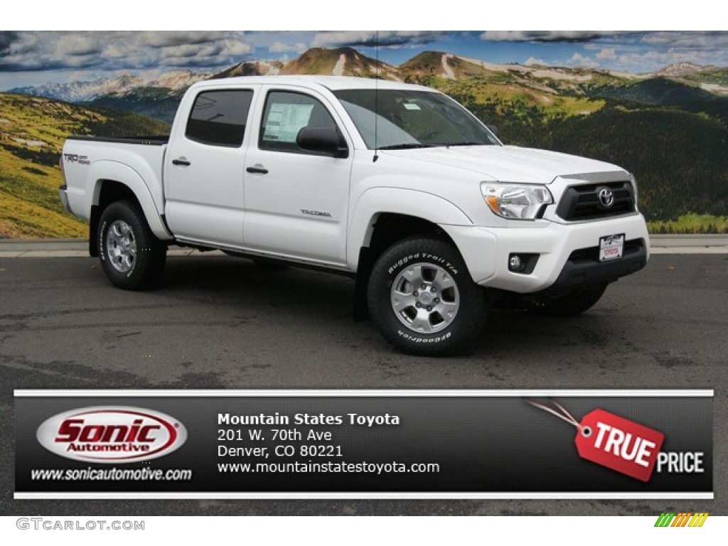 Super White Toyota Tacoma