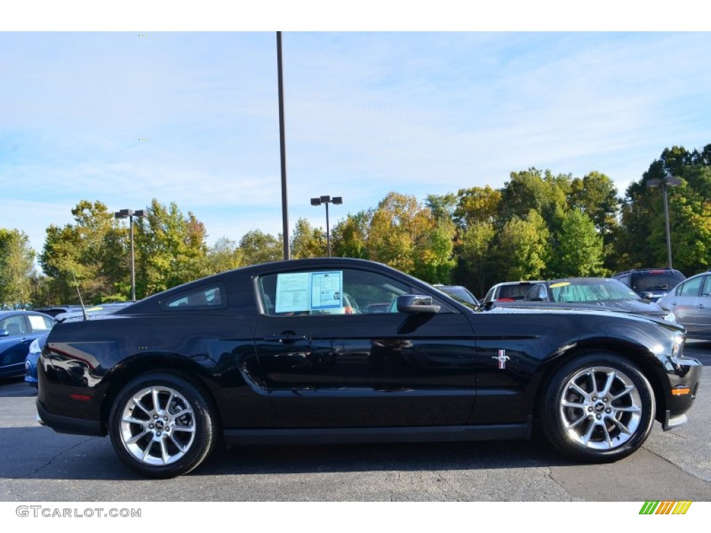 2011 Mustang V6 Premium Coupe - Ebony Black / Saddle photo #2
