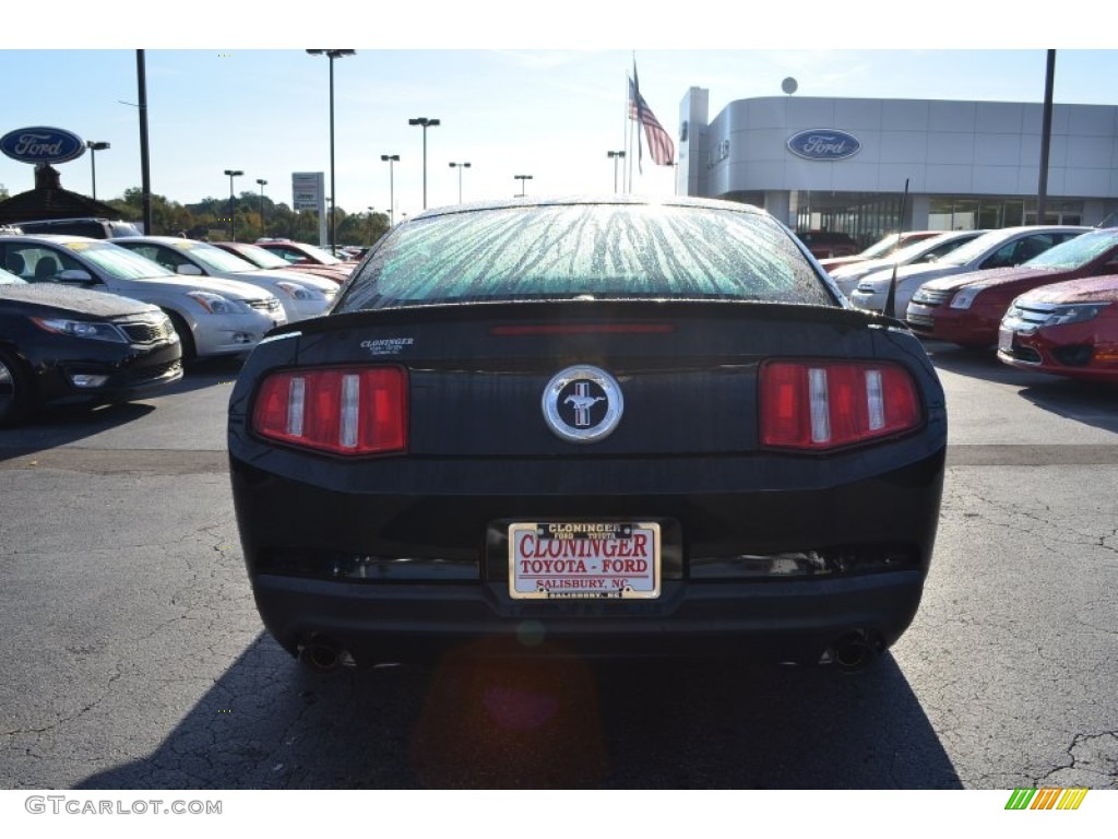 2011 Mustang V6 Premium Coupe - Ebony Black / Saddle photo #4