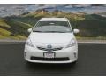 2014 Blizzard White Pearl Toyota Prius v Three  photo #2