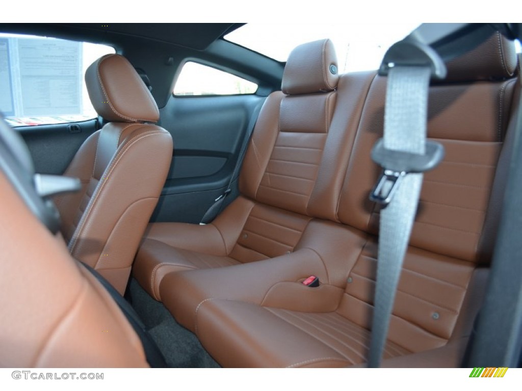 2011 Mustang V6 Premium Coupe - Ebony Black / Saddle photo #11