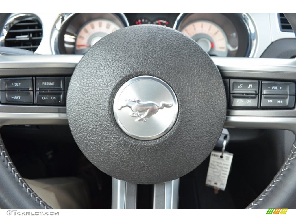 2011 Mustang V6 Premium Coupe - Ebony Black / Saddle photo #15