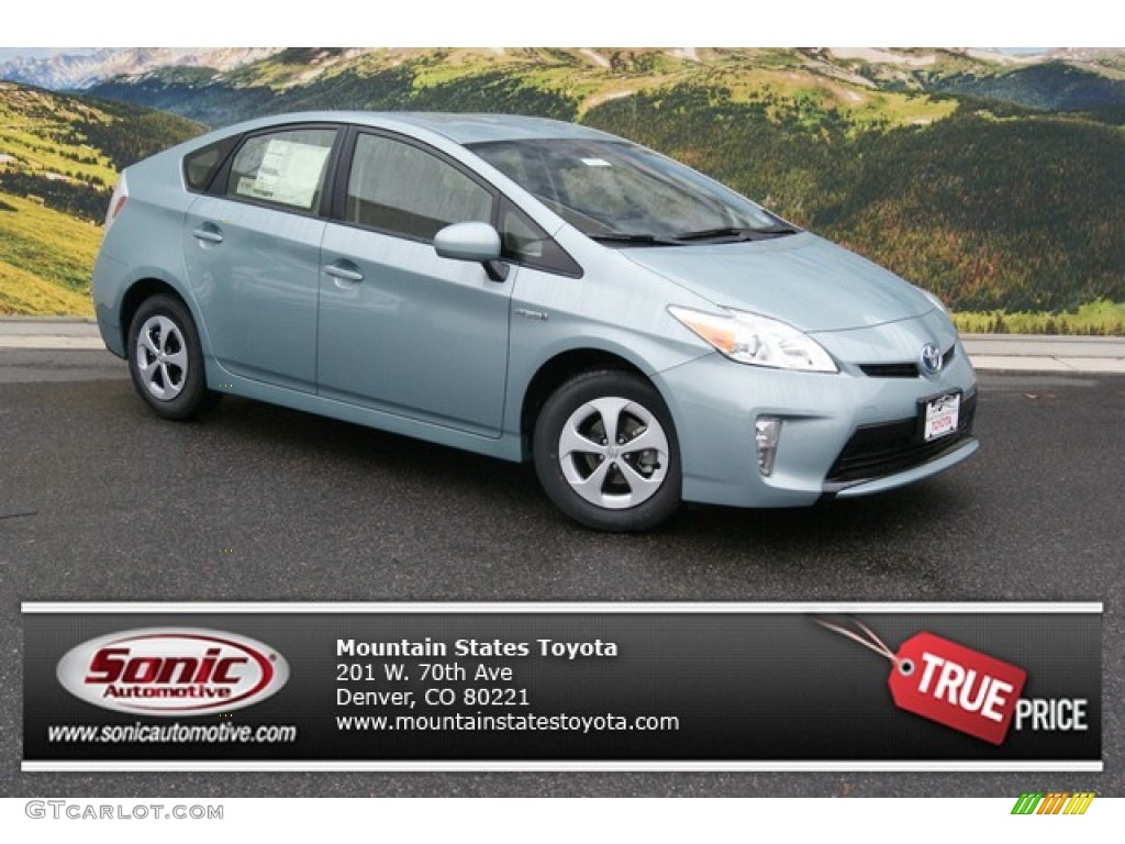 2013 Prius Two Hybrid - Sea Glass Pearl / Dark Gray photo #1