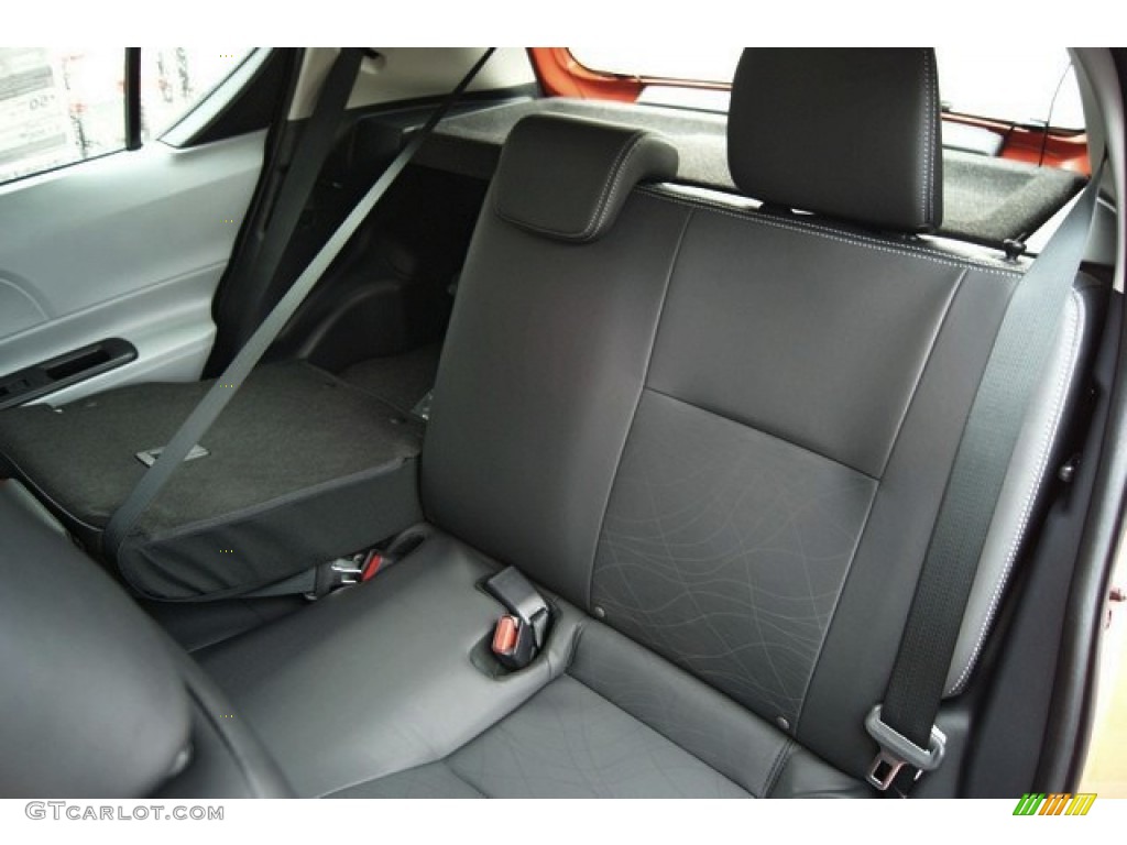 2013 Prius c Hybrid Four - Habanero / Black photo #7
