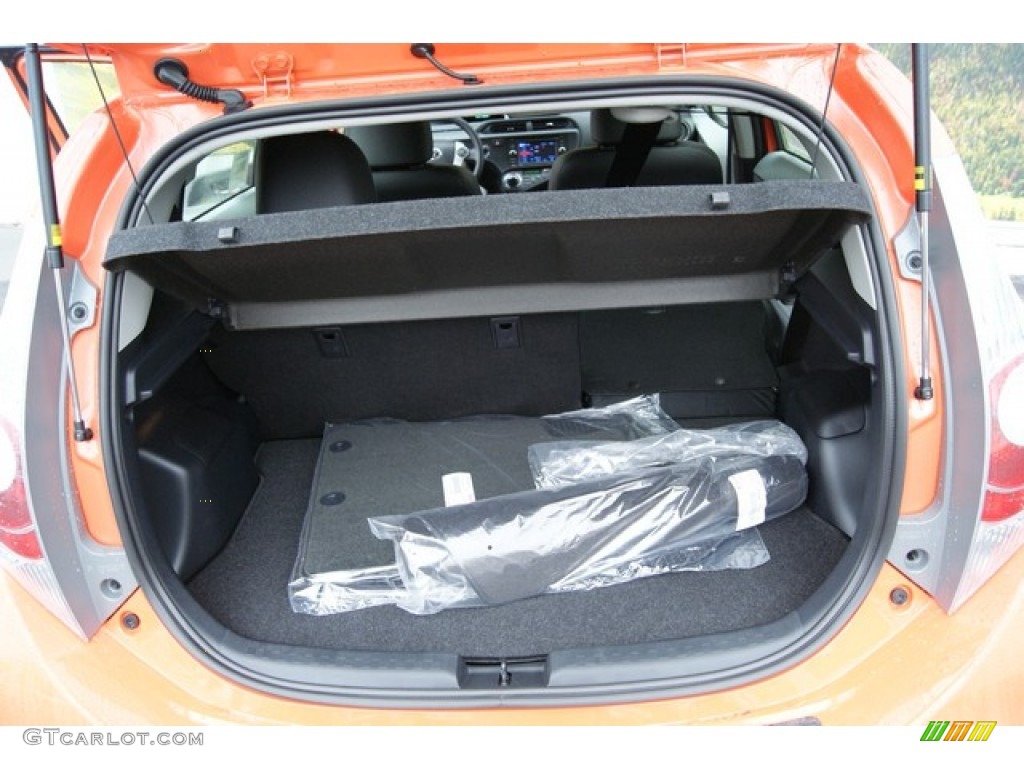 2013 Prius c Hybrid Four - Habanero / Black photo #8